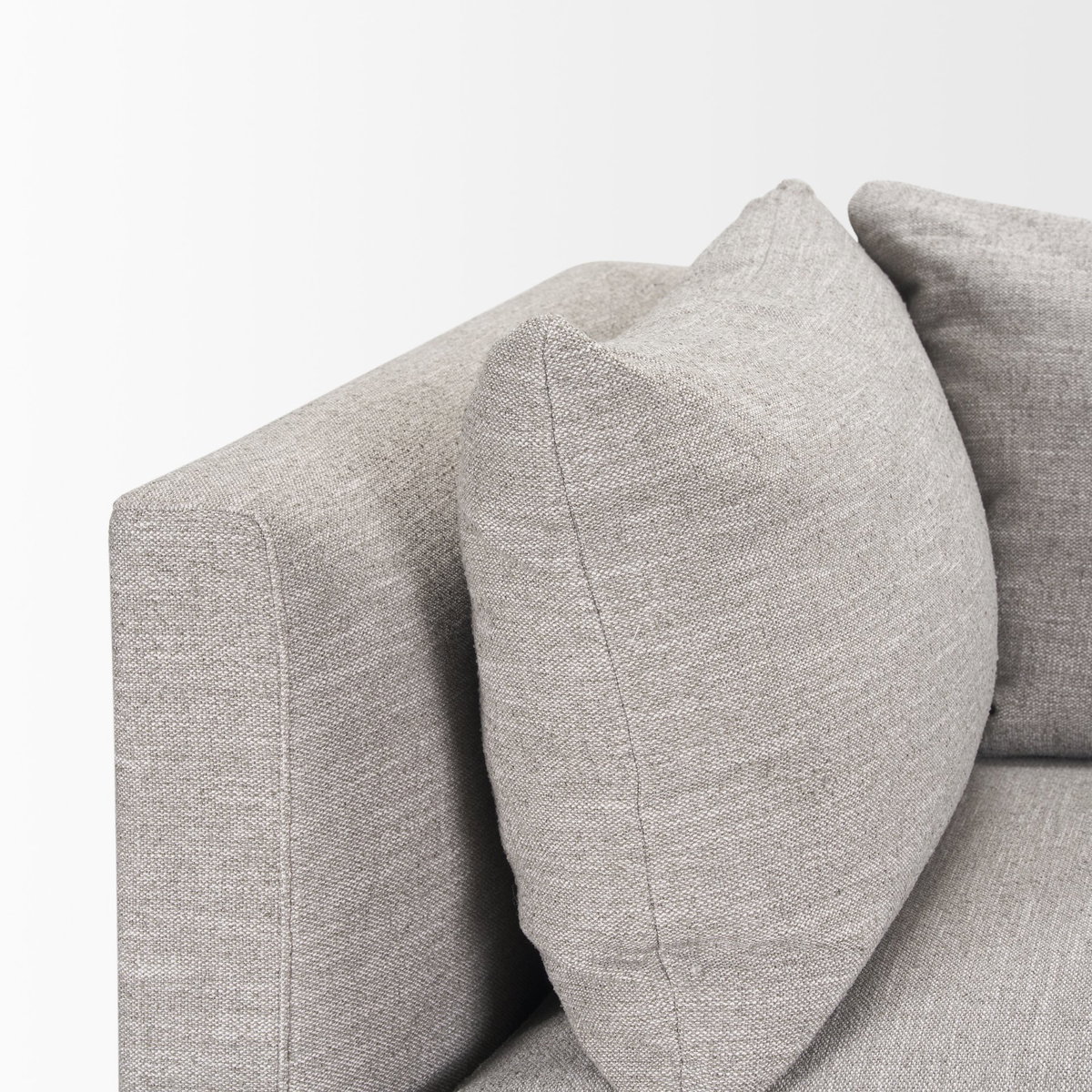 Halston Corner Light Grey Performance Fabric, Sectional Sofa by Mercana, 38.5" length x 38.5" width x 30.5" height View 8