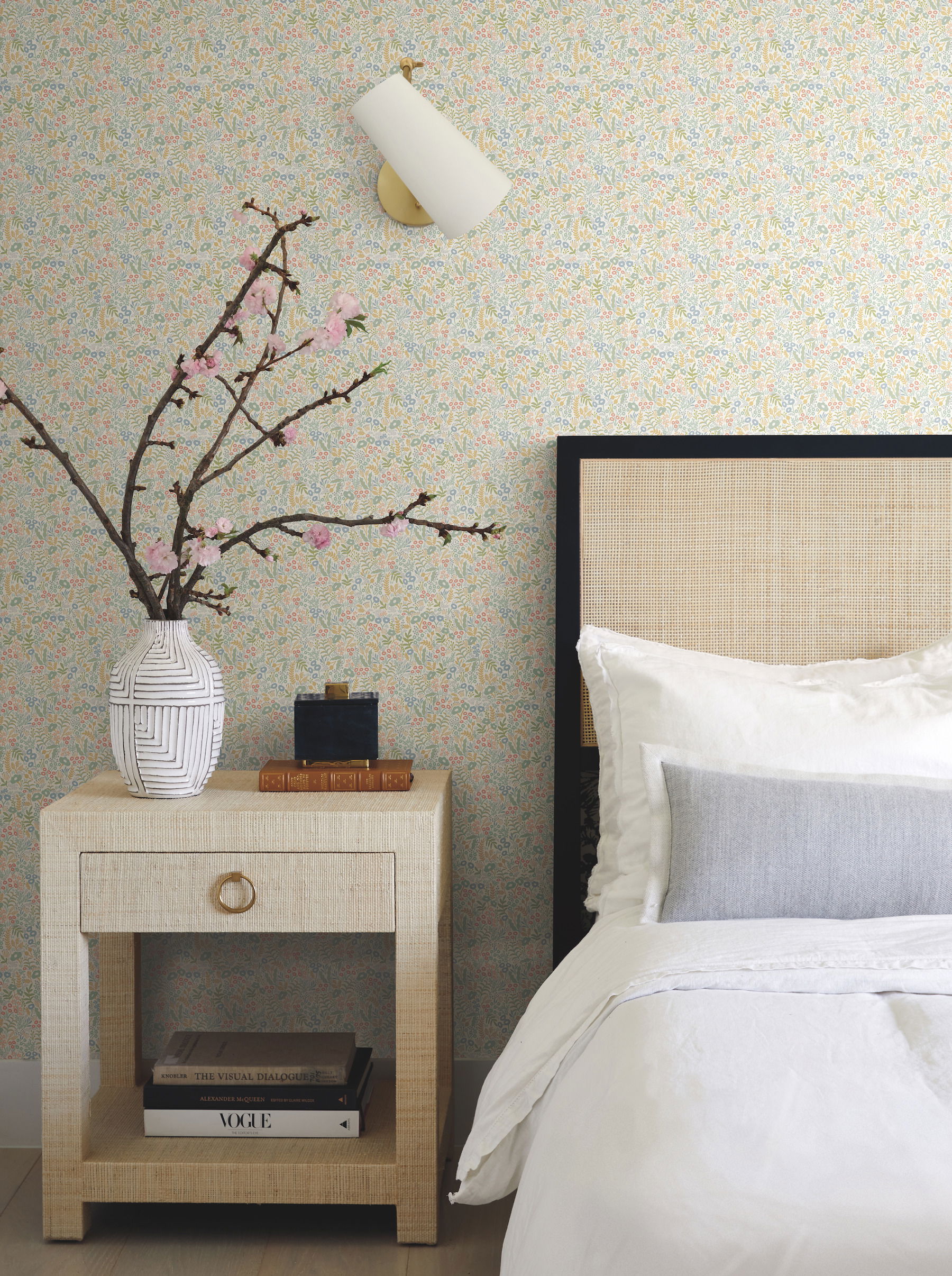 Tapestry Light Mustard Wallpaper large image 