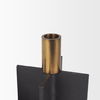 Pia Matte Black with Brushed Gold Metal Taper Candleholder (Set of 2) thumbnail 6