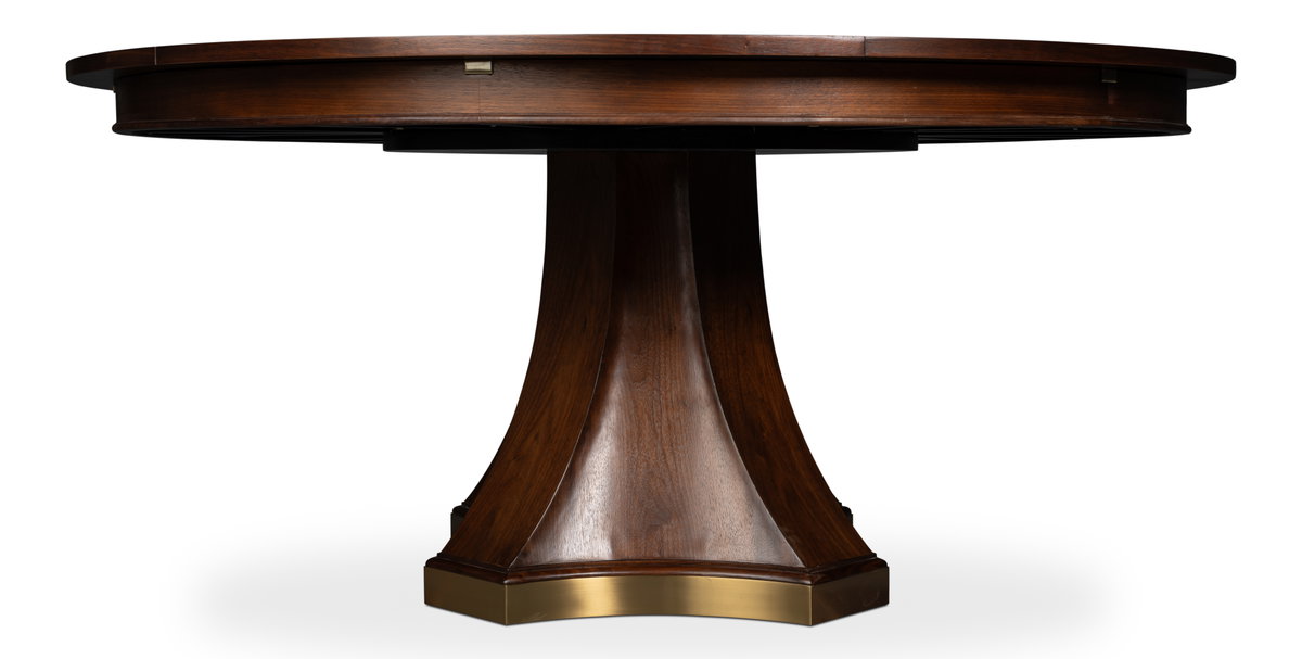 Chelsea Jupe Dining Table Large, by Sarreid, 5'6" length x 5'6" width x 2'6" height View 3