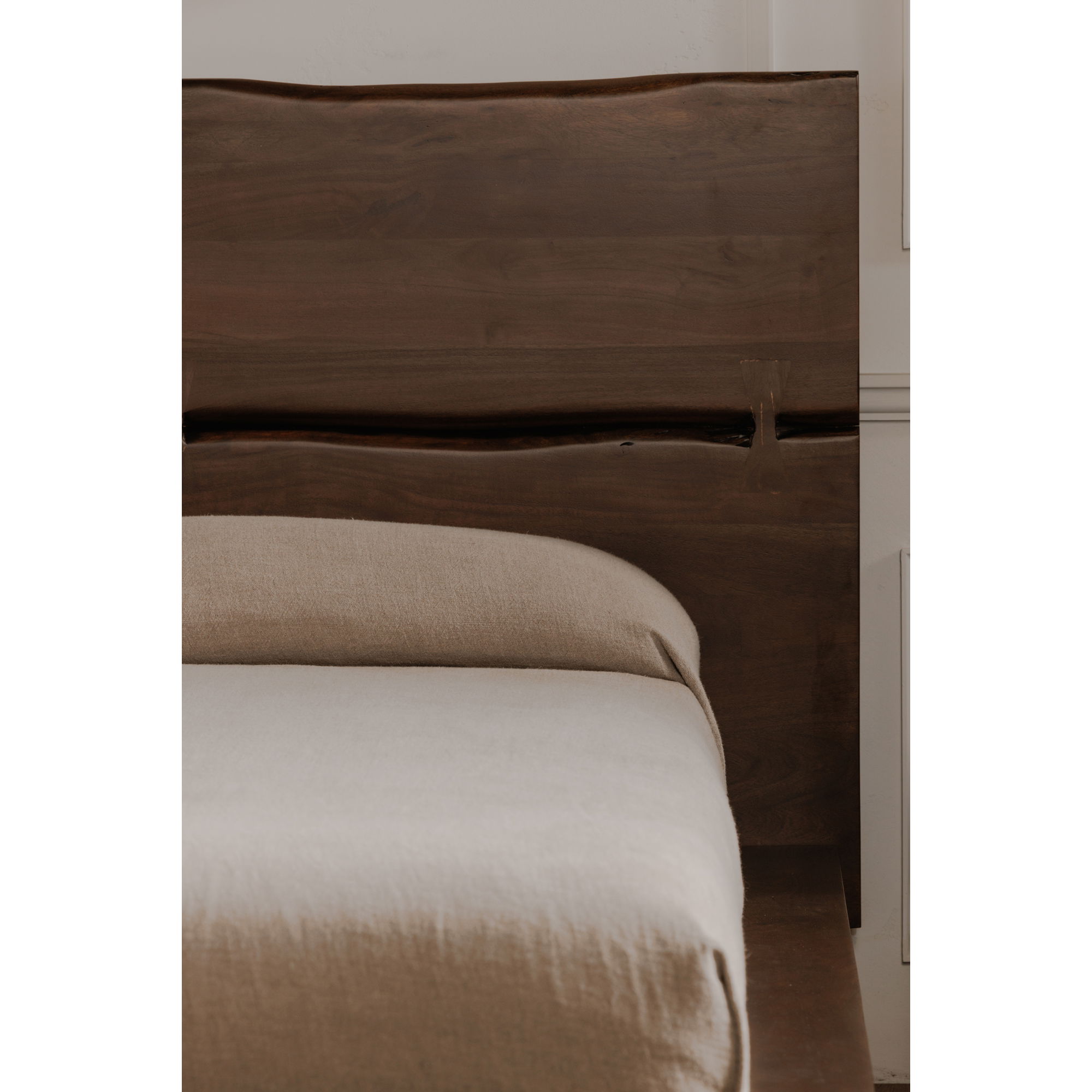 Madagascar Queen Platform Bed Dark Brown, by Moe's Home, 75.5" width x 48" height x 89" depth View 8