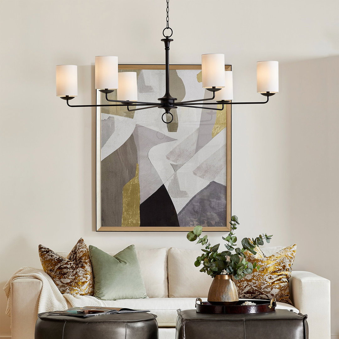 Ginevra 6 - Light Chandelier, by Cyan Design, 62" width x 16" height x 62" depth View 3