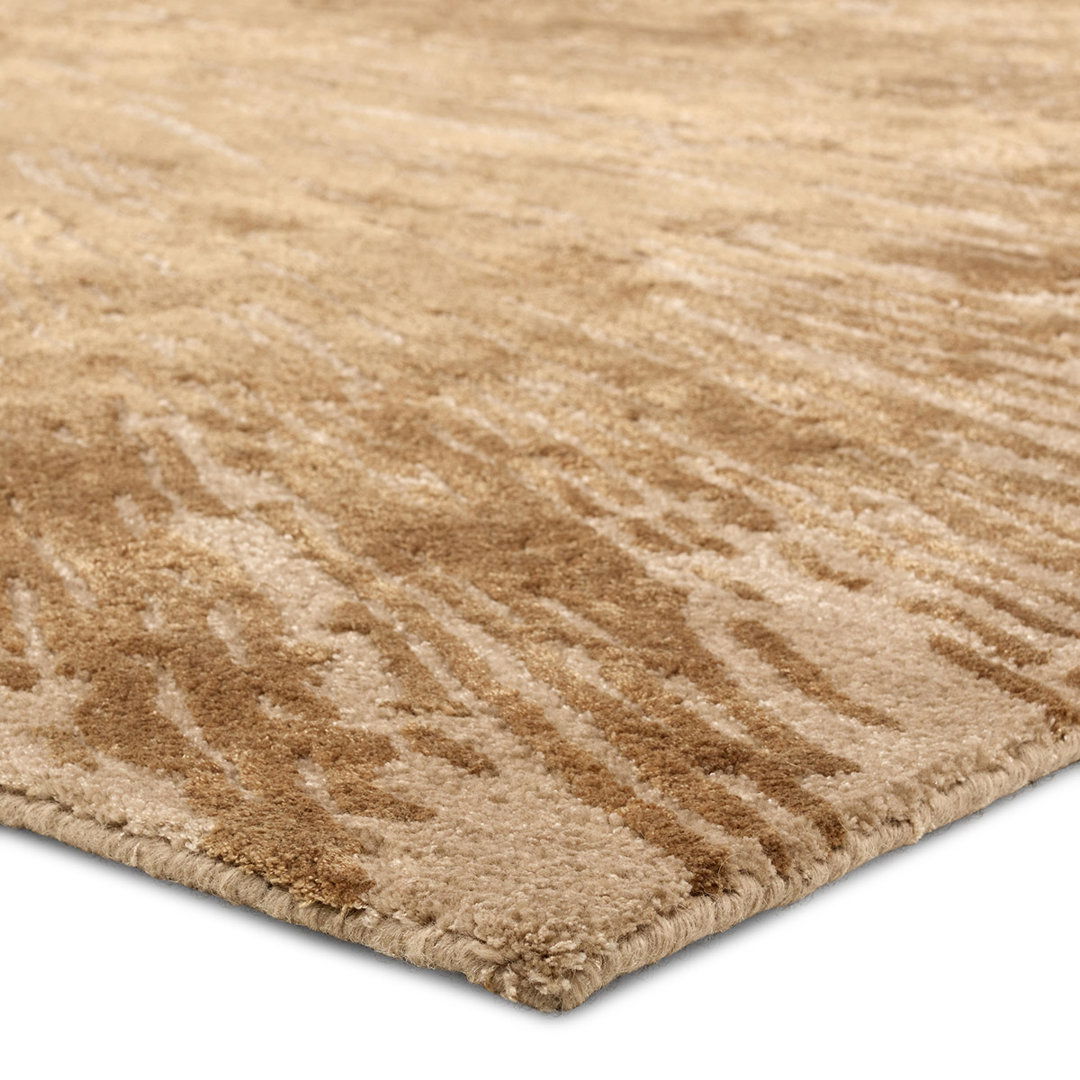 Jaipur Living Famille APL01 Handknotted Medallion Tan Area Rug (8'x10') large image 