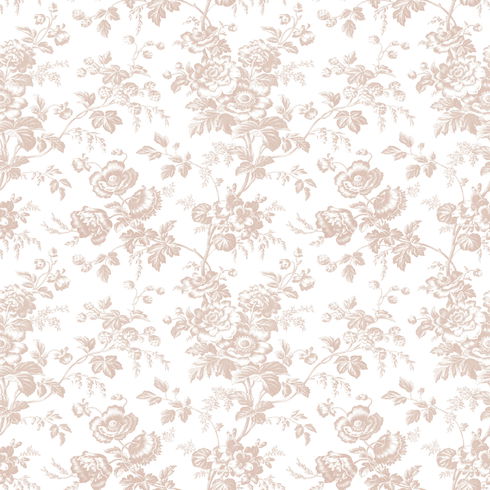 Anemone Toile Blush Wallpaper