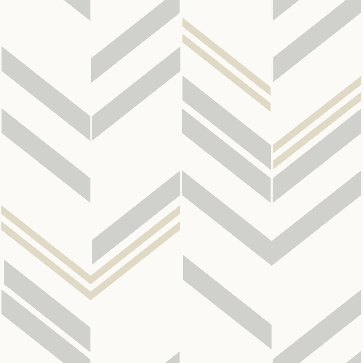 Chevron Stripe Grey Peel & Stick Wallpaper, by York Wall, 16'6" length x 1'8.5" width x 0.02" depth