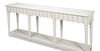 Chantal Console Table Antique White, by Sarreid, 93" length x 18" width x 36" height thumbnail 10