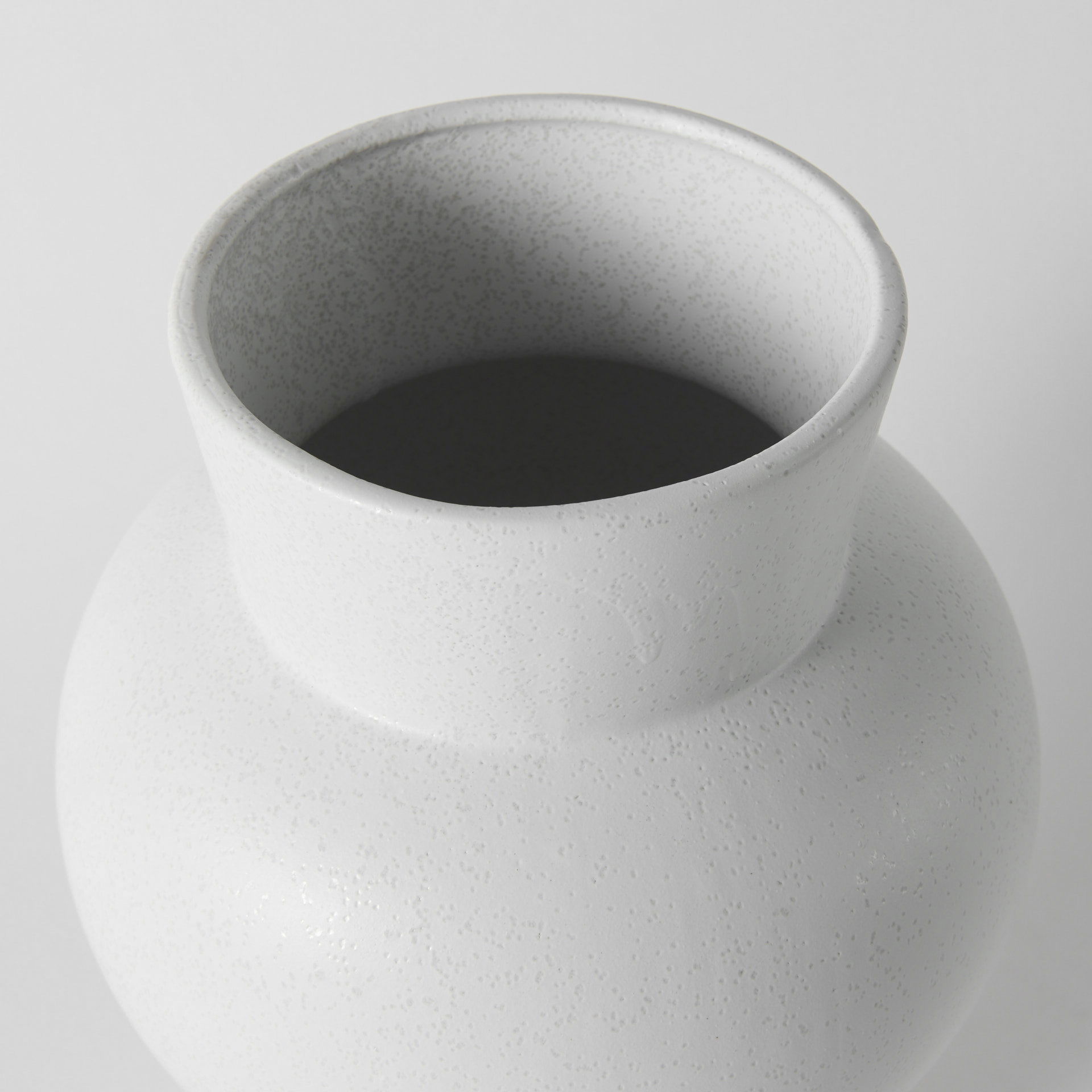 Laforge 10.8H Medium White Ceramic Vase large image 
