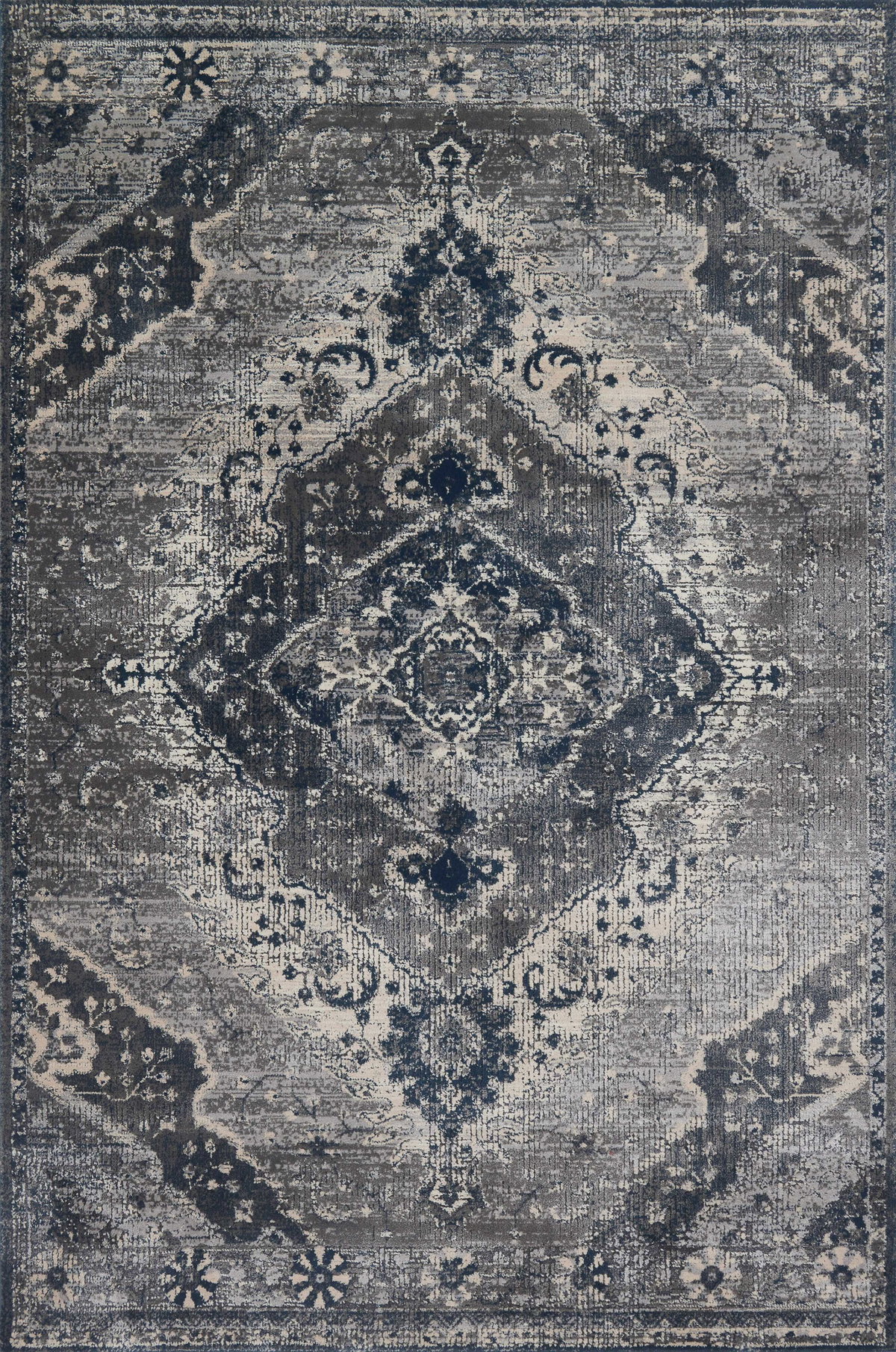 Magnolia Home by Joanna Gaines x Loloi Everly Rug, 5'3" length x 5'3" width