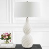 Twisted Swirl White Table Lamp, by Uttermost, 1'6" width x 2'8" height x 1'6" depth thumbnail 4
