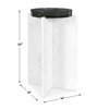 Olina Marble Outdoor Accent Table, Outdoor Table by Uttermost, 1'2" width x 1'10" height x 1'2" depth thumbnail 3