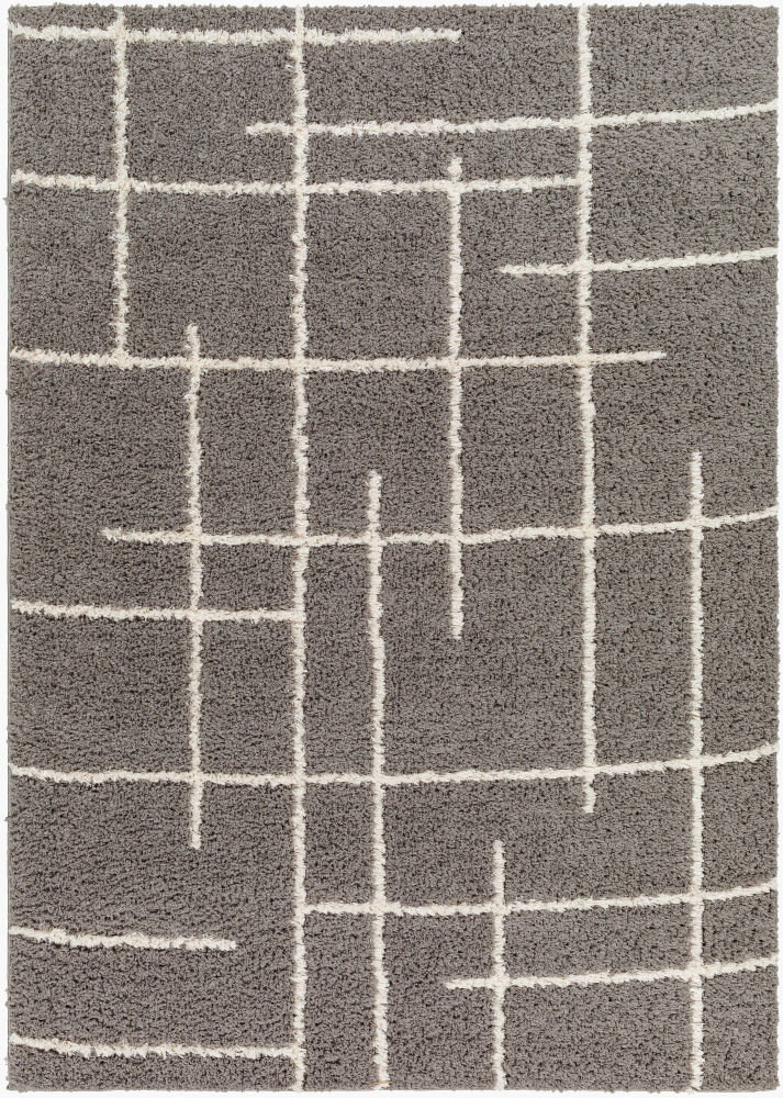 Maryland Shag Machine Woven Rug, by Surya, 1'3.75" length x 1'3.75" width