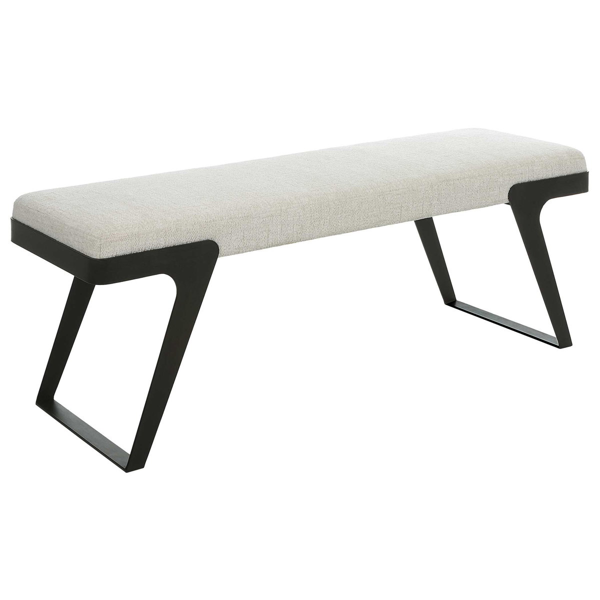 Hover Modern Bench, Benche by Uttermost, 53" width x 19" height x 16" depth View 5