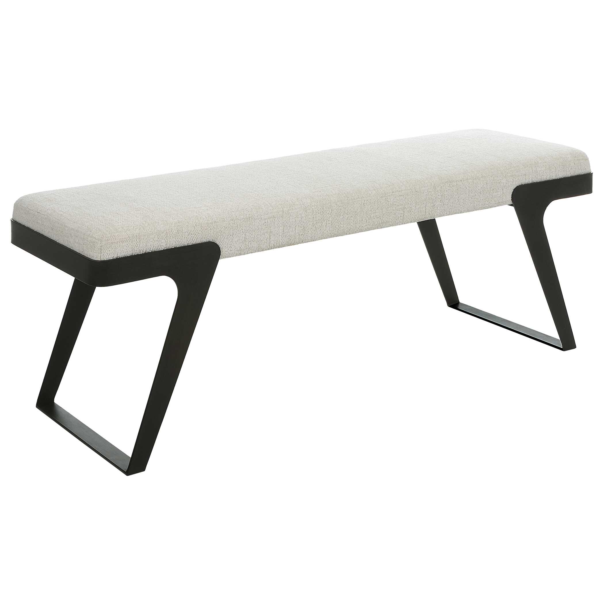 Hover Modern Bench, Furniture by Uttermost, 53" width x 19" height x 16" depth View 5