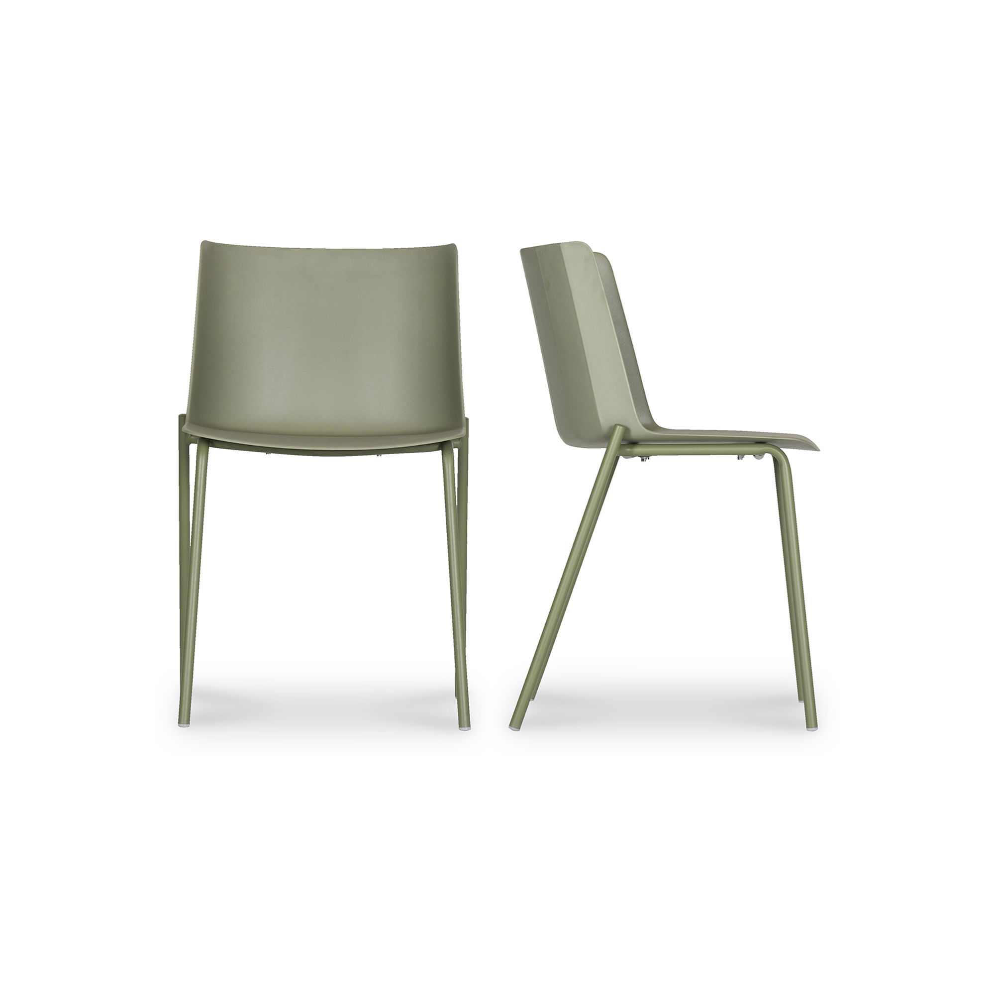 Silla Outdoor Dining Chair Sage Green - Set Of Two, by Moe's Home, 18.5" width x 31" height x 20.5" depth View 1