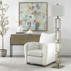 Link Brushed Gold Floor Lamp, by Uttermost, 19" width x 67" height x 19" depth thumbnail 5