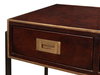 Old Brown Leather Desk, by Sarreid, 1'10" length x 4'1" width x 2'7" height thumbnail 12