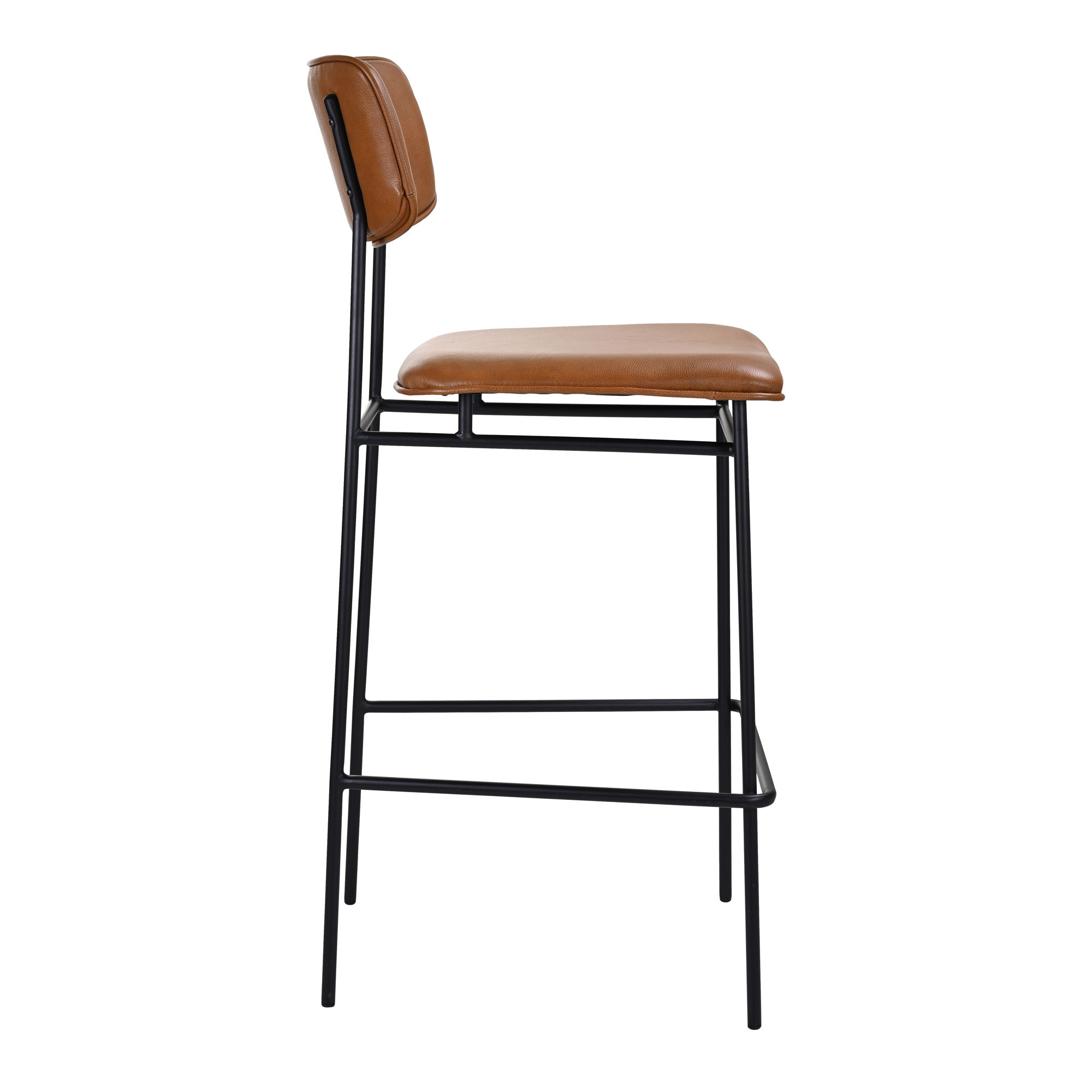 Sailor Bar Stool Brown, Counter & Bar Stool by Moe's Home, 18.1" width x 42.5" height x 21.5" depth View 2