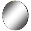 Clip Modern Round Mirror, by Uttermost, 3'6.25" width x 3'6.25" height x 1.62" depth thumbnail 5