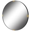 Clip Modern Round Mirror, by Uttermost, 42.25" width x 42.25" height x 1.62" depth thumbnail 5