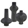 Charcoal Bloom Indoor-Outdoor Vases Set/3, Decorative by Uttermost, 7.5" width x 11" height x 7.5" depth thumbnail 1