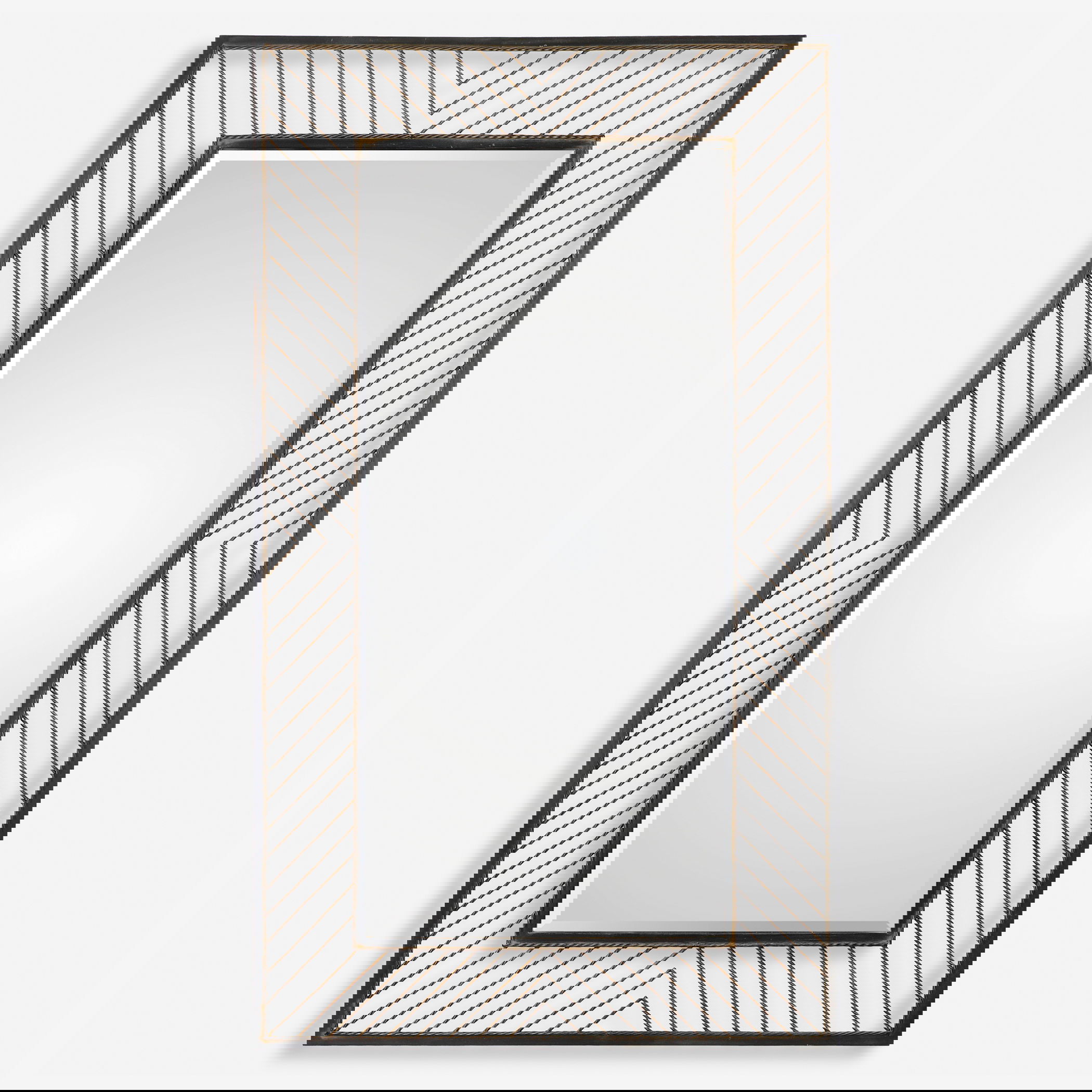 Karel Chevron Mirror, by Uttermost, 44" width x 76" height x 3" depth View 1