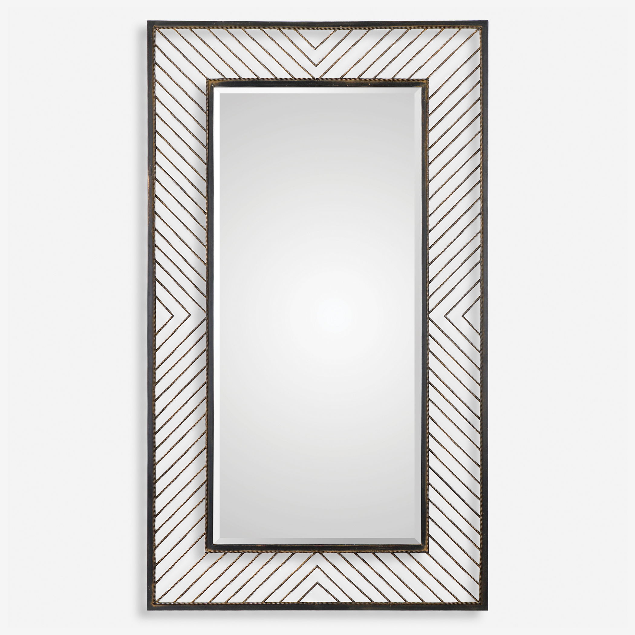 Karel Chevron Mirror large image 