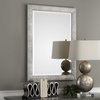 Mossley Metallic Silver Mirror, by Uttermost, 29.5" width x 41.5" height x 1" depth thumbnail 2