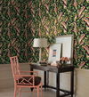 Tropical Love Birds Black Wallpaper thumbnail 2