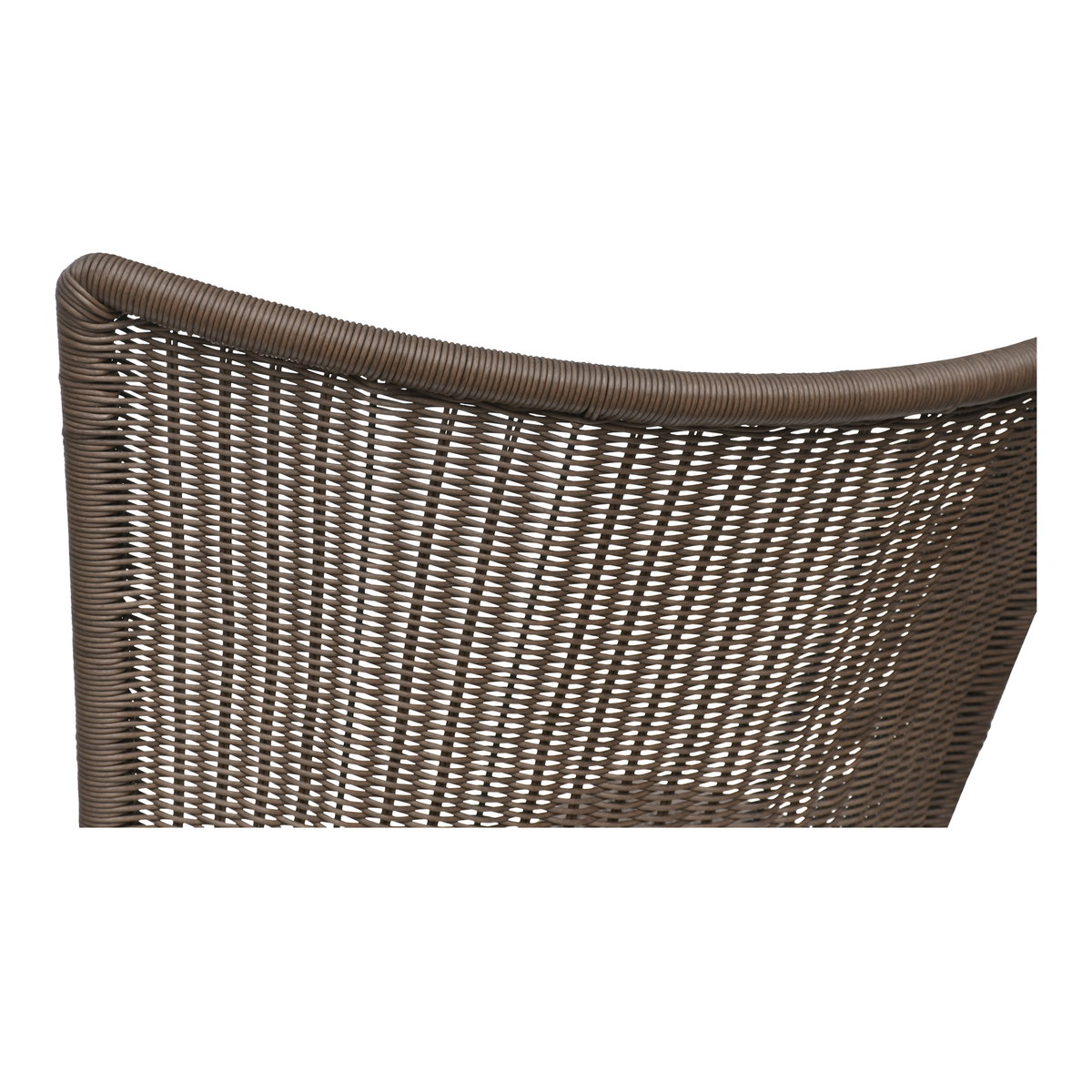 Paige Outdoor Accent Chair Brown, Outdoor Chair by Moe's Home, 2'5.5" width x 2'9" height x 2'8.76" depth View 5