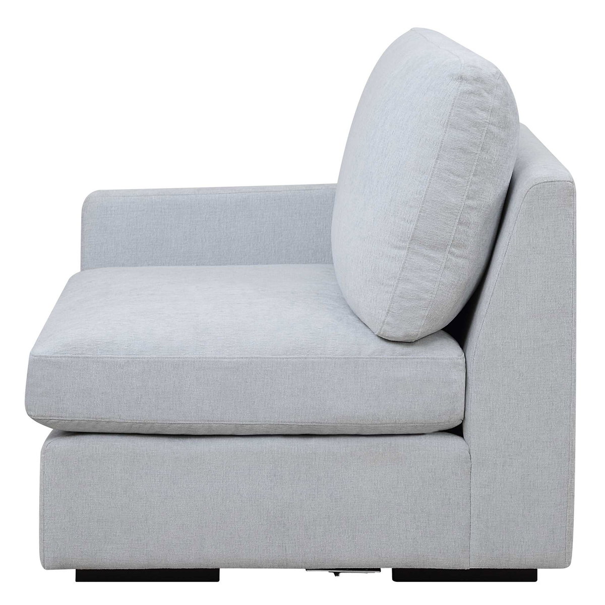 Refuge Cloud Blue Left Arm Facing Sofa, Furniture by Uttermost, 43.25" width x 30" height x 37.5" depth View 5