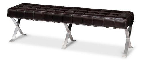 Catalunya Long Bench, Dark Brown
