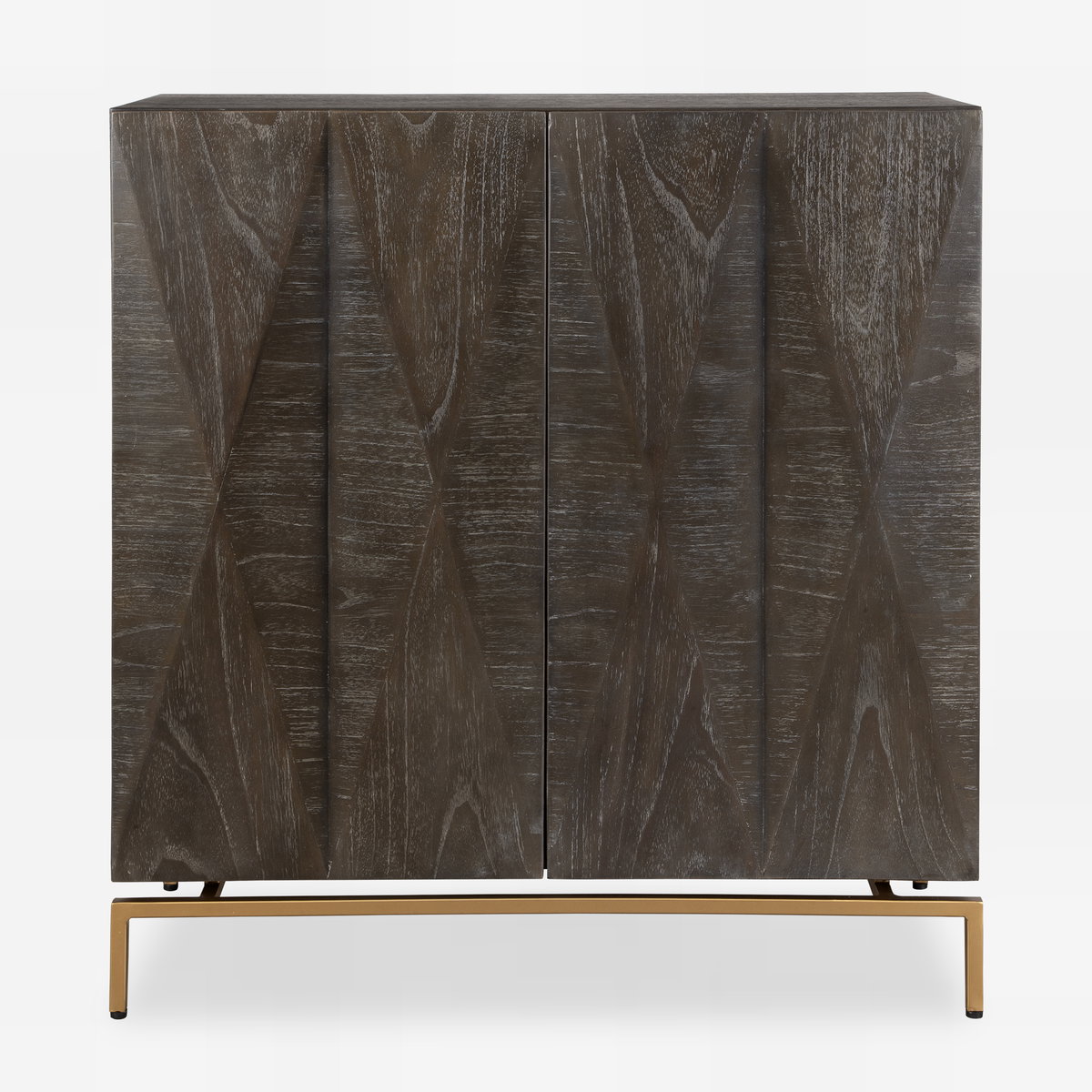 Marico 2 Door Mindi Cabinet, Furniture by Uttermost, 32" width x 34" height x 13.75" depth View 1