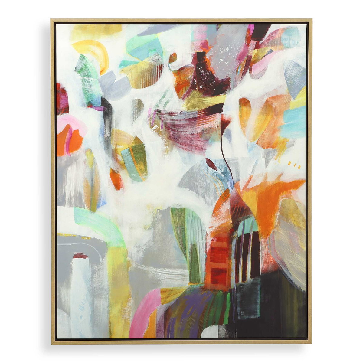 Renewal Framed Abstract Art, by Uttermost, 43.75" width x 54.75" height x 2" depth View 1