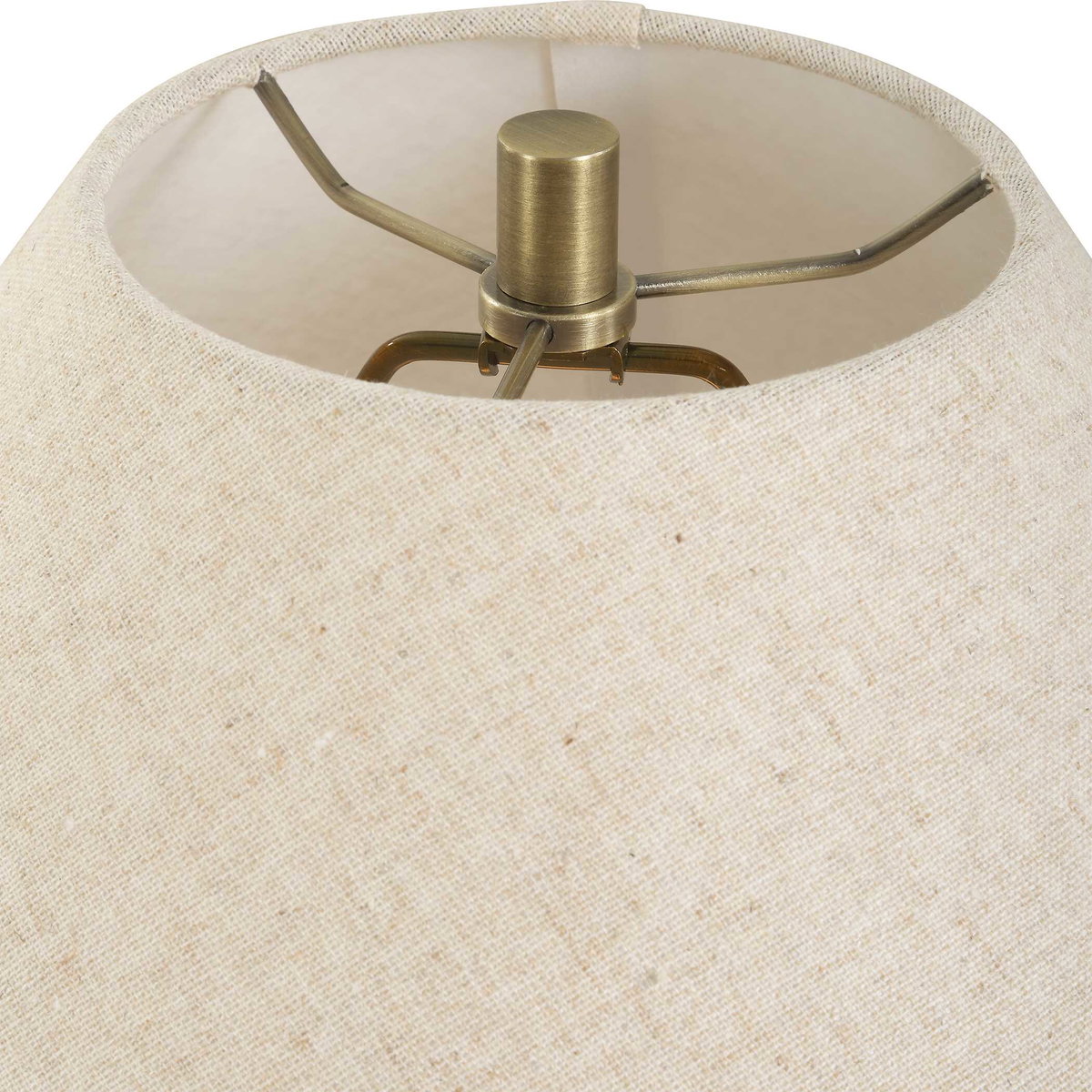 Javary Matte Beige Table Lamp, by Uttermost, 22" width x 27.5" height x 22" depth View 7