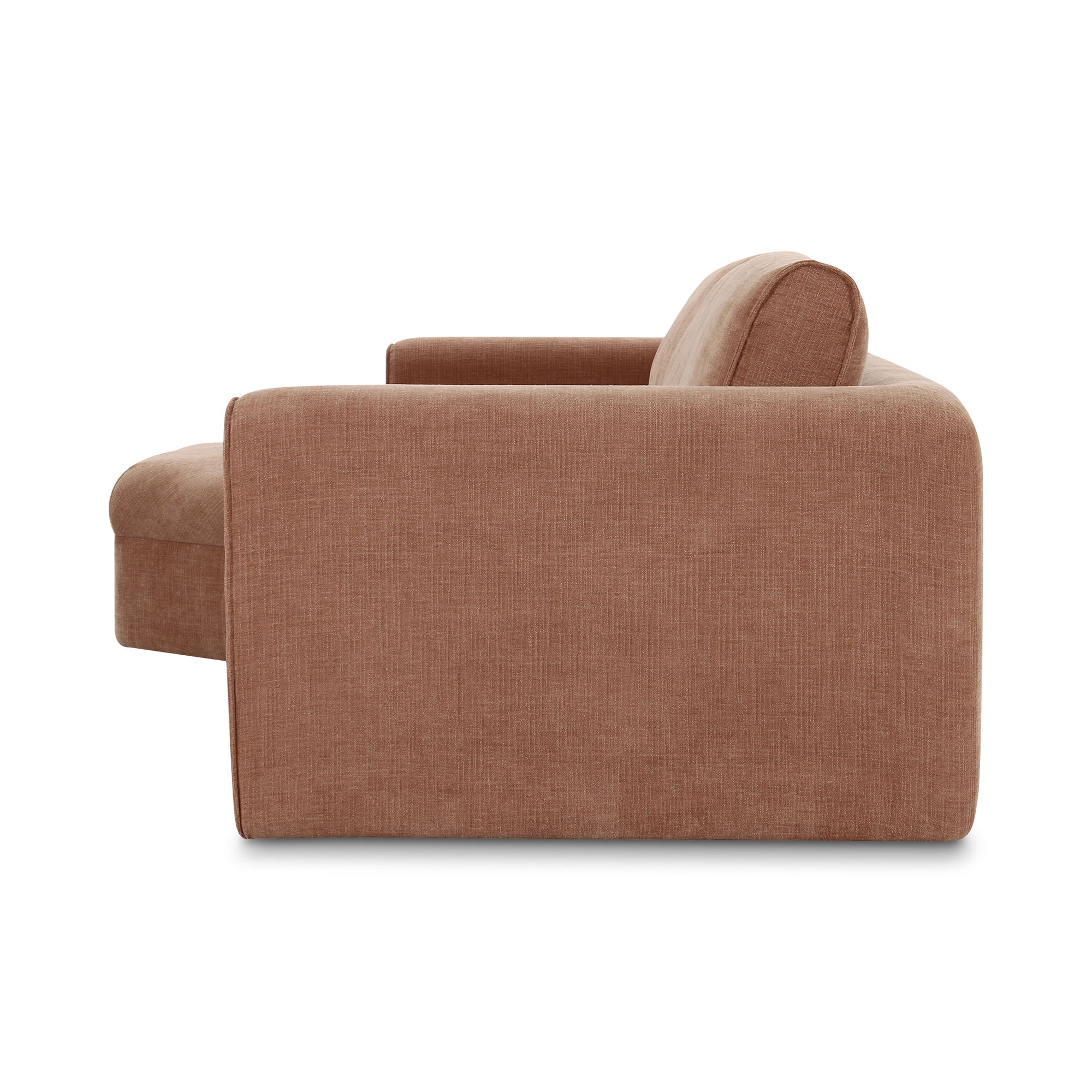 Madrid Left Sectional Heritage Pink, Sectional Sofa by Moe's Home, 112" width x 33.5" height x 65" depth View 4