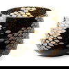 Mojave Large Black and Gold Detail Glass Vase thumbnail 0