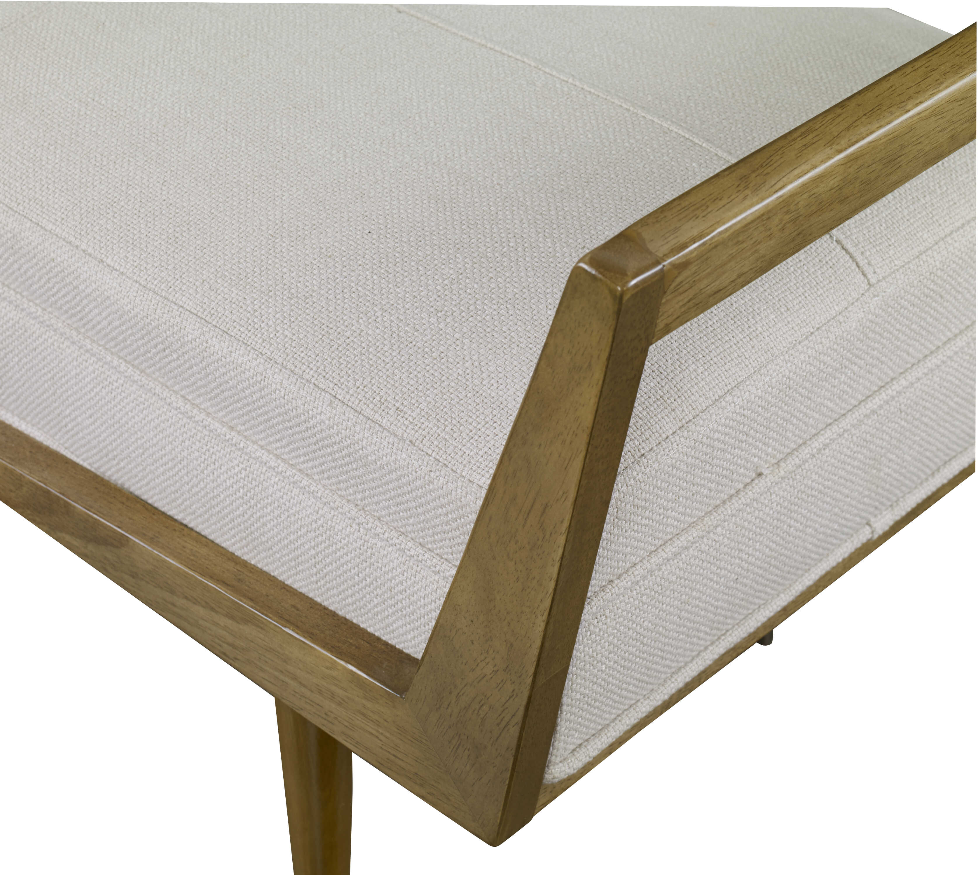 Waylon Modern Ivory Bench, Furniture by Uttermost, 59.25" width x 23" height x 20" depth View 6