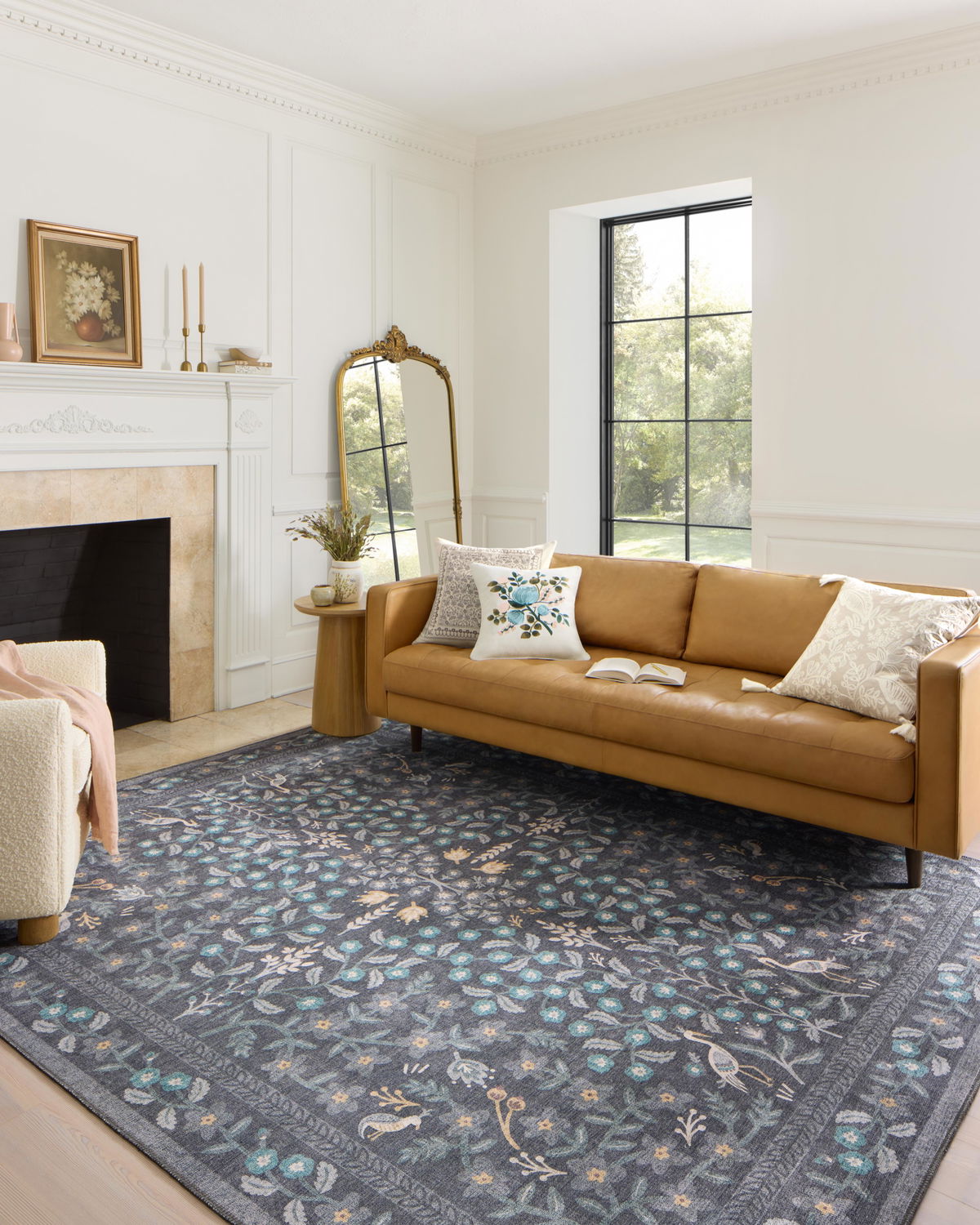 Rifle Paper Co. x Loloi Maison Rug, 1'6" length x 1'6" width View 2