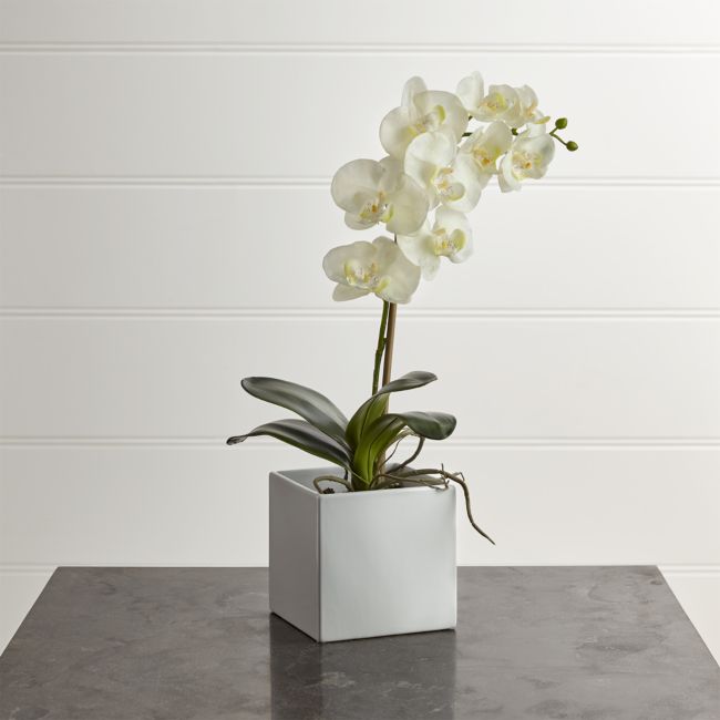 Online Designer Home/Small Office Artificial Large Potted Orchid Plant