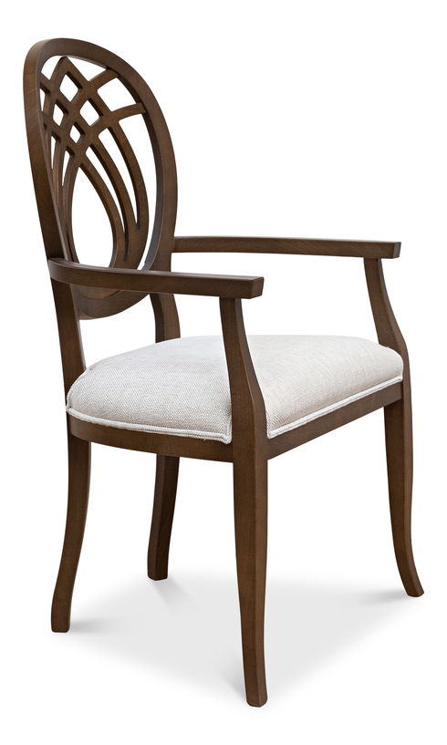 Goccia Arm Chair  Driftwood  Oatmeal