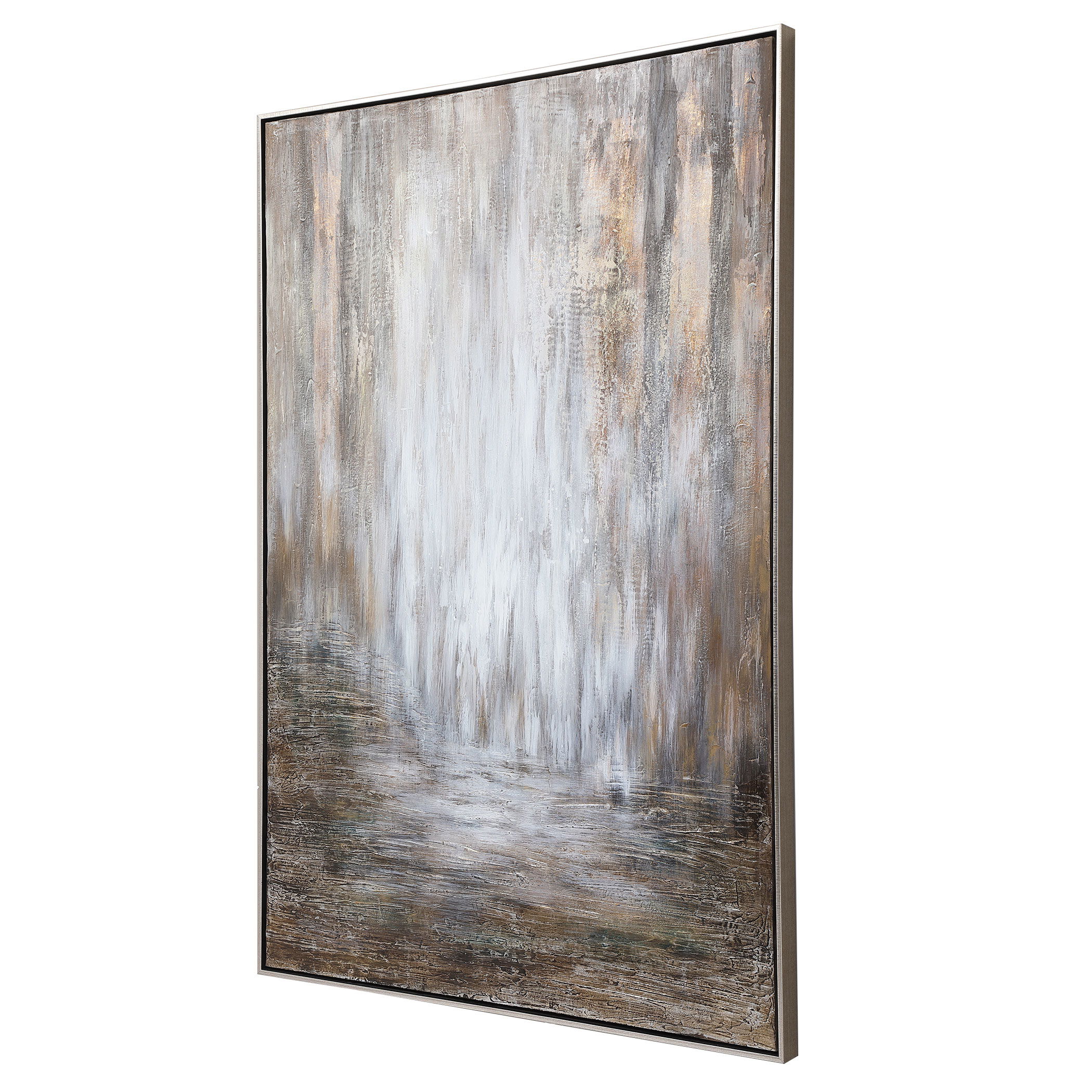 Desert Rain Hand Painted Abstract Art large image 