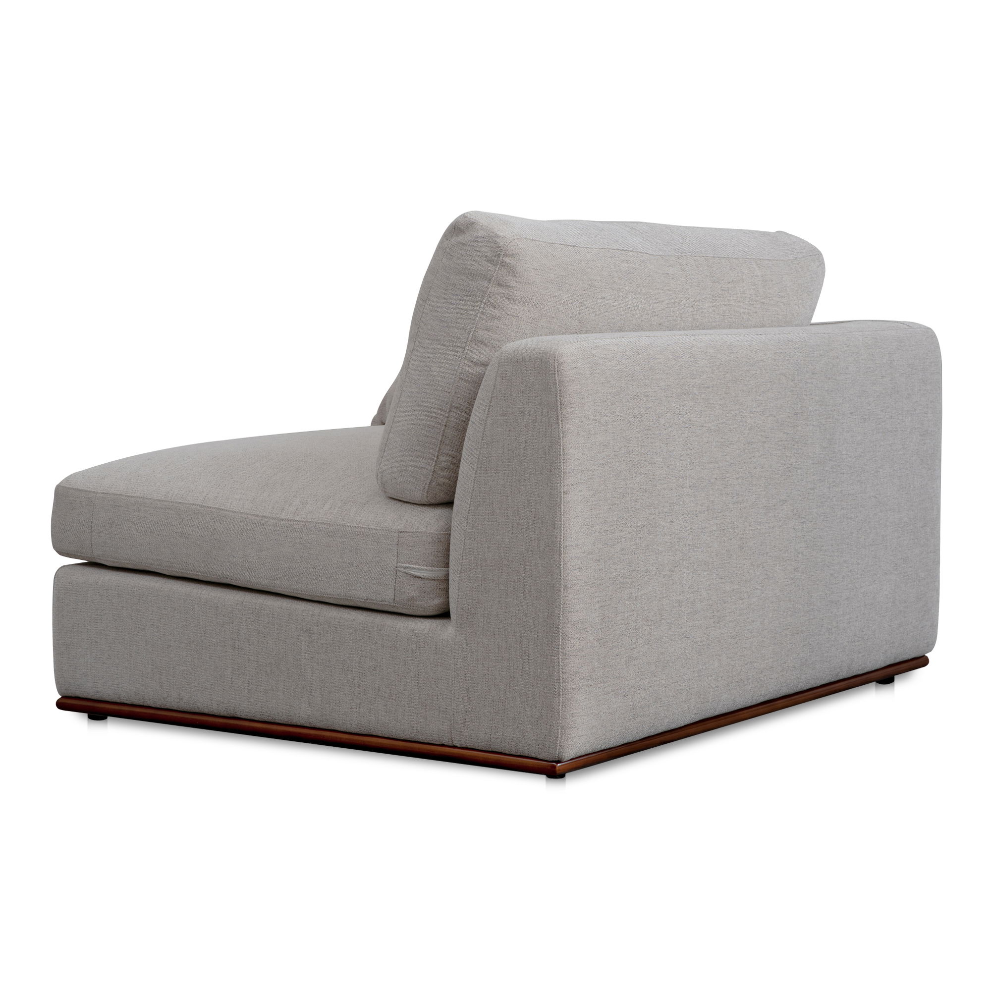 Rue Left Arm Facing Chair Flecked Grey large image 