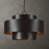 Youngstown Dark Bronze 4 Light Pendant, by Uttermost, 20" width x 14.5" height x 20" diameter x 20" depth thumbnail 2