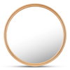 Alcott Large Round Mirror Oak, by Moe's Home, 48" width x 48" height x 1.06" depth thumbnail 1