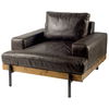 Colburne I Brown Leather Body Wood/Iron Frame Club Chair thumbnail 0