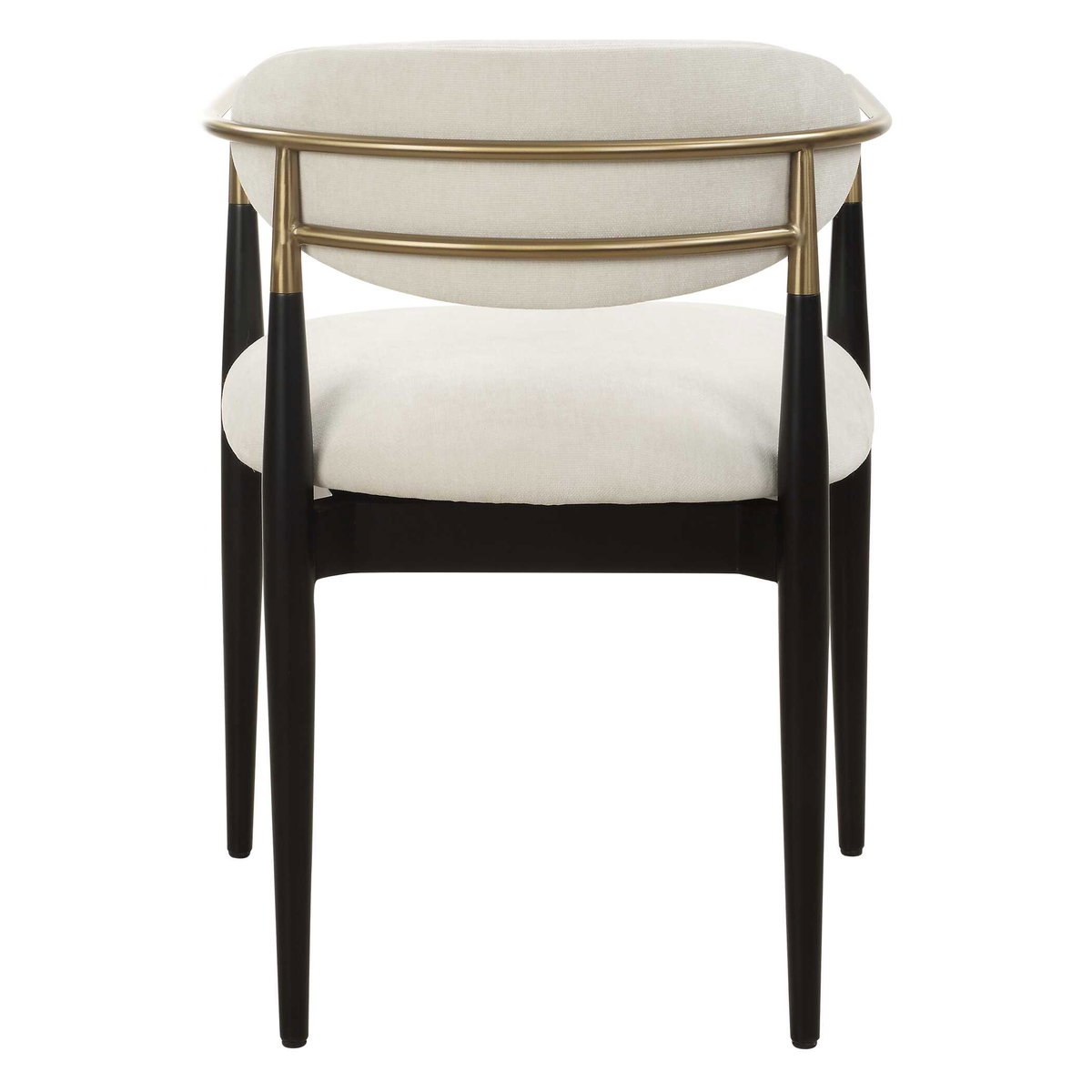 Moxie White Dining Arm Chair, Dining Chair by Uttermost, 22" width x 30.5" height x 23.5" depth View 7