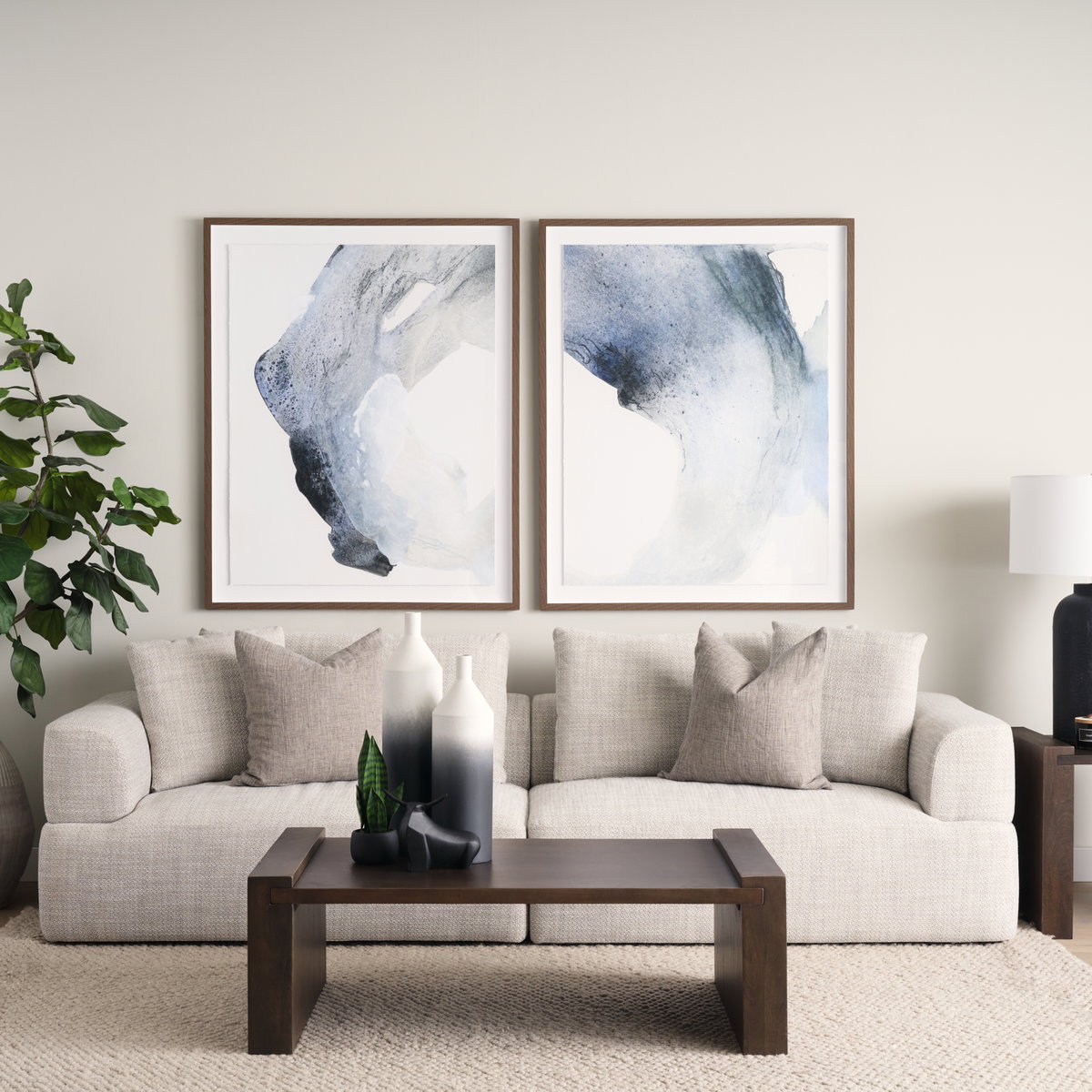 Warner Gray Two Piece Sofa Set, Sectional Sofa by Mercana, 113" length x 40.2" width x 32.68" height View 2