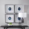 Kalia Blue Stone Shadow Box, Art by Uttermost, 19.75" width x 19.75" height x 2" depth thumbnail 2
