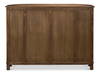 Brooks Demilune  Brown, by Sarreid, 1'8" length x 5'3" width x 3'9" height thumbnail 3