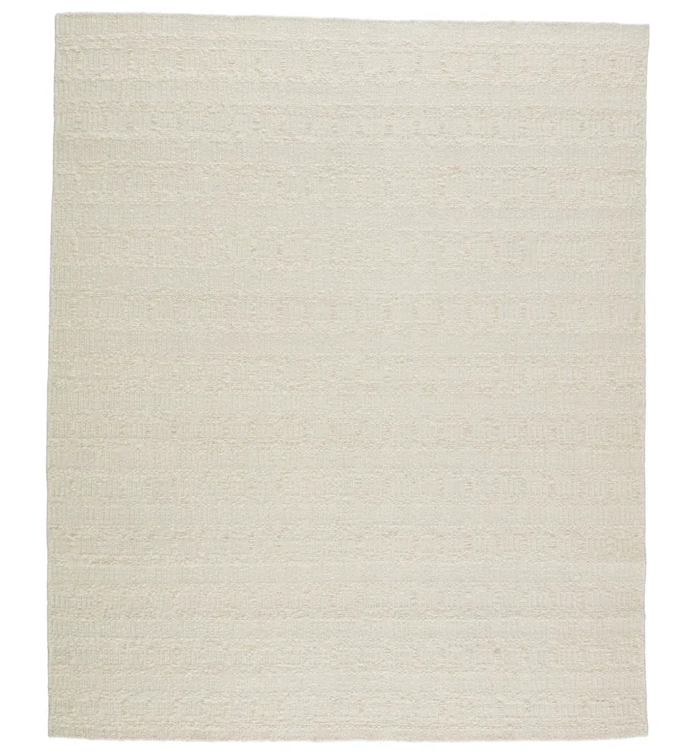 Jaipur Living Caldara LEO06 Handmade Solid Ivory Area Rug (6'x9') large image 